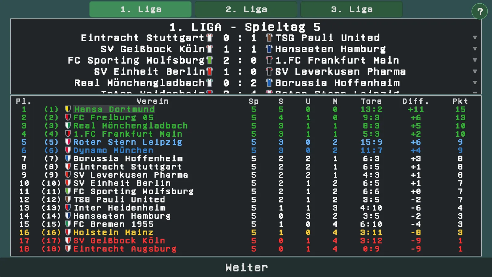 League table
