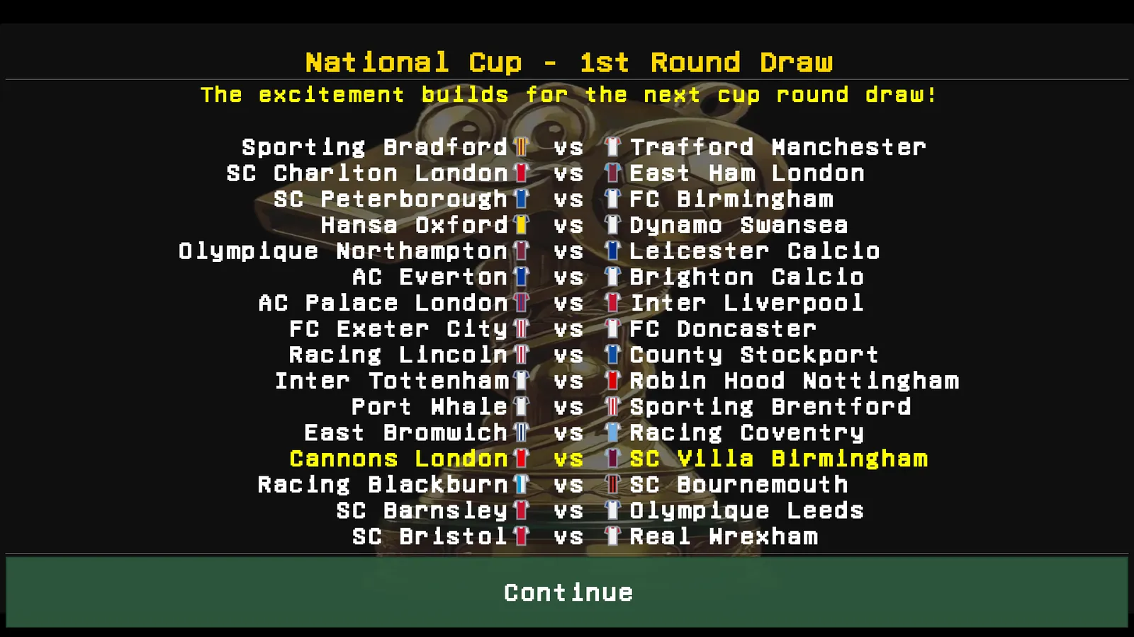 Cup draw