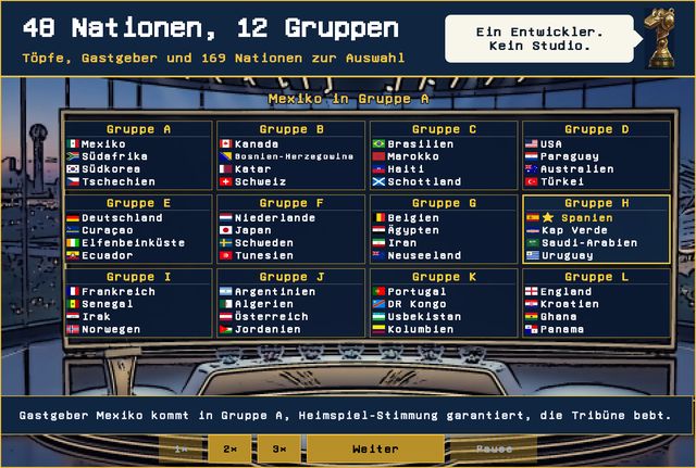 48 Nationen, 12 Gruppen