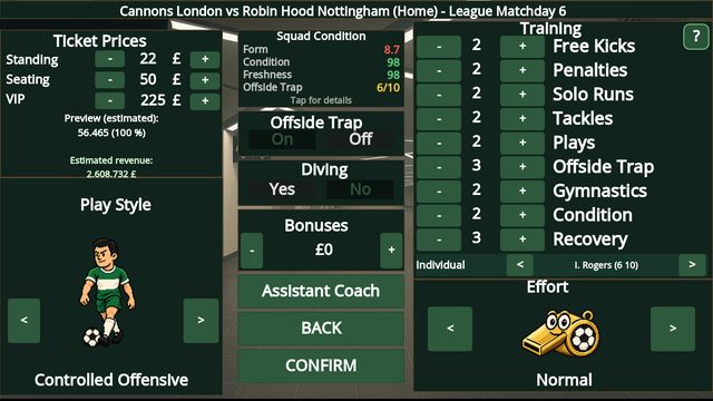 Match preparation